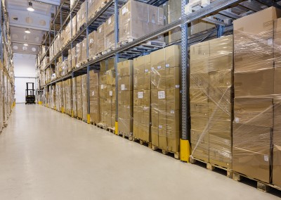 Stillage in warehouse